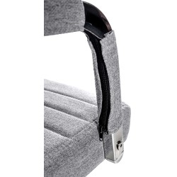 Silla de oficina Amadora en tela gris