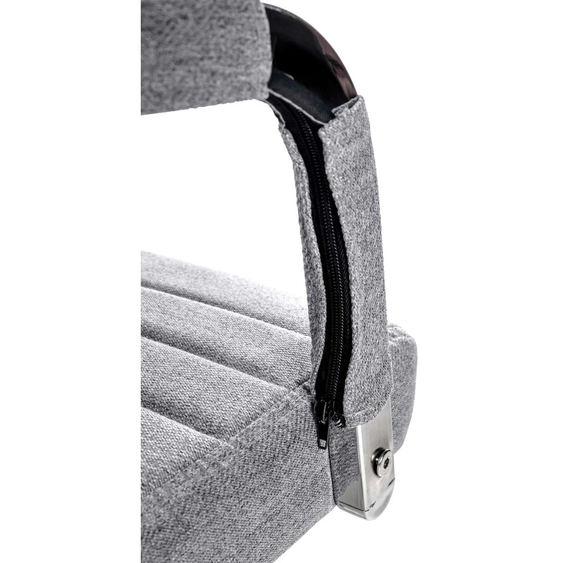 Silla de oficina Amadora en tela gris
