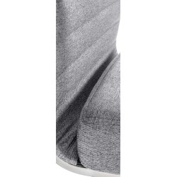 Silla de oficina Amadora en tela gris