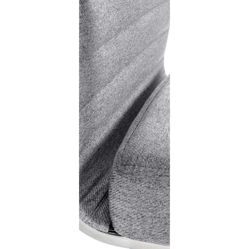 Silla de oficina Amadora en tela gris