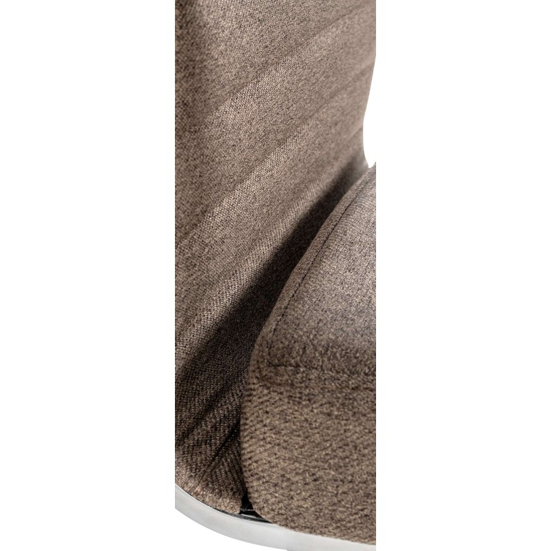 Silla de oficina Amadora en tejido color topo