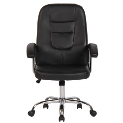 Silla de oficina negra Reedville