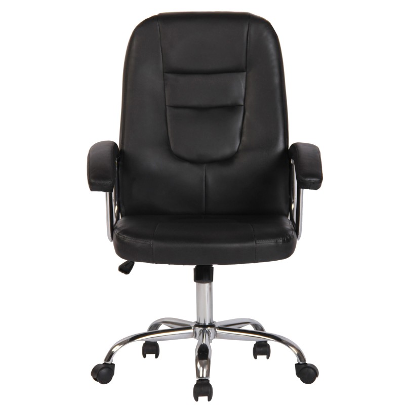 Silla de oficina negra Reedville