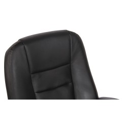 Silla de oficina negra Reedville