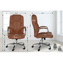 Silla de oficina BIG Xanthos marrón claro