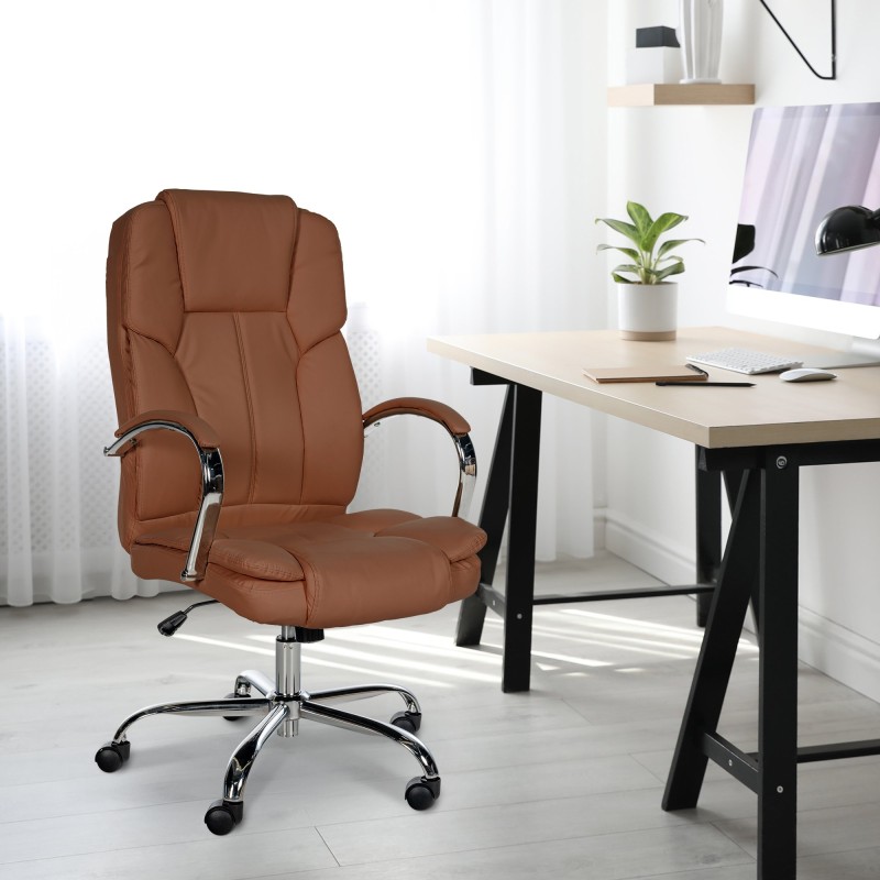 Silla de oficina BIG Xanthos marrón claro