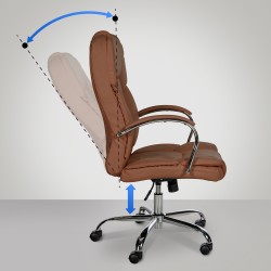 Silla de oficina BIG Xanthos marrón claro