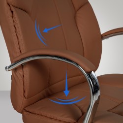 Silla de oficina BIG Xanthos marrón claro