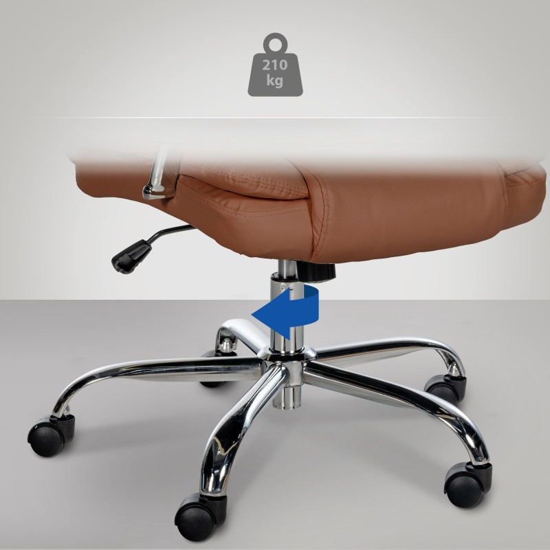 Silla de oficina BIG Xanthos marrón claro