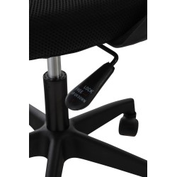 Silla de oficina azul castaño