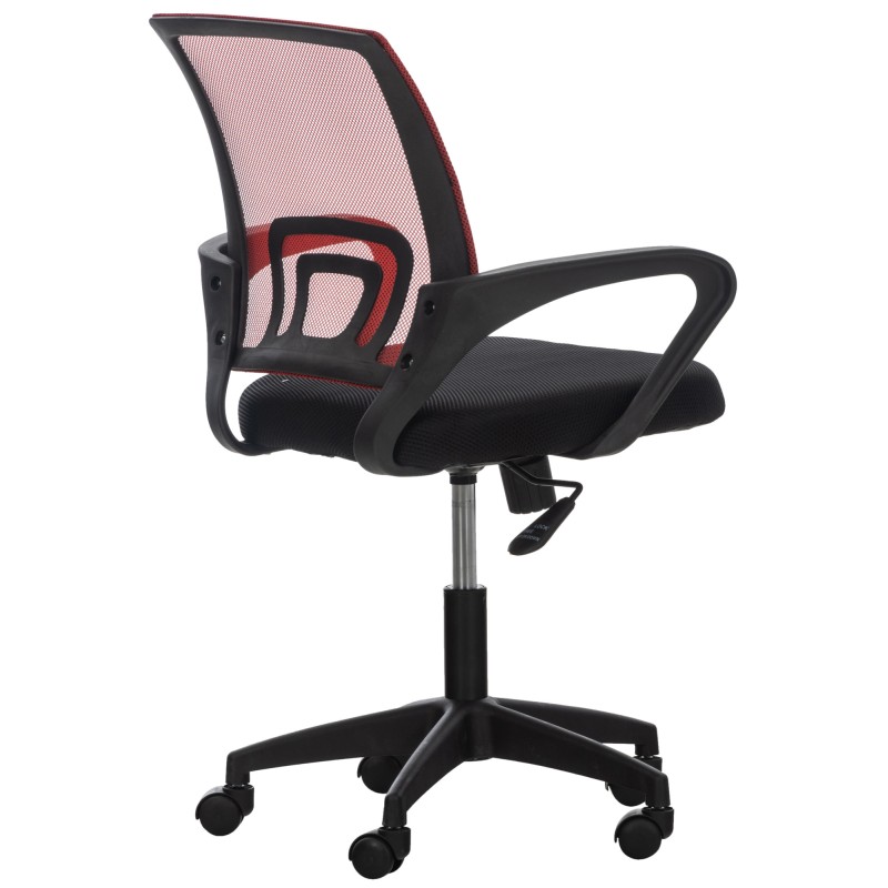 Silla de oficina color rojo castaño