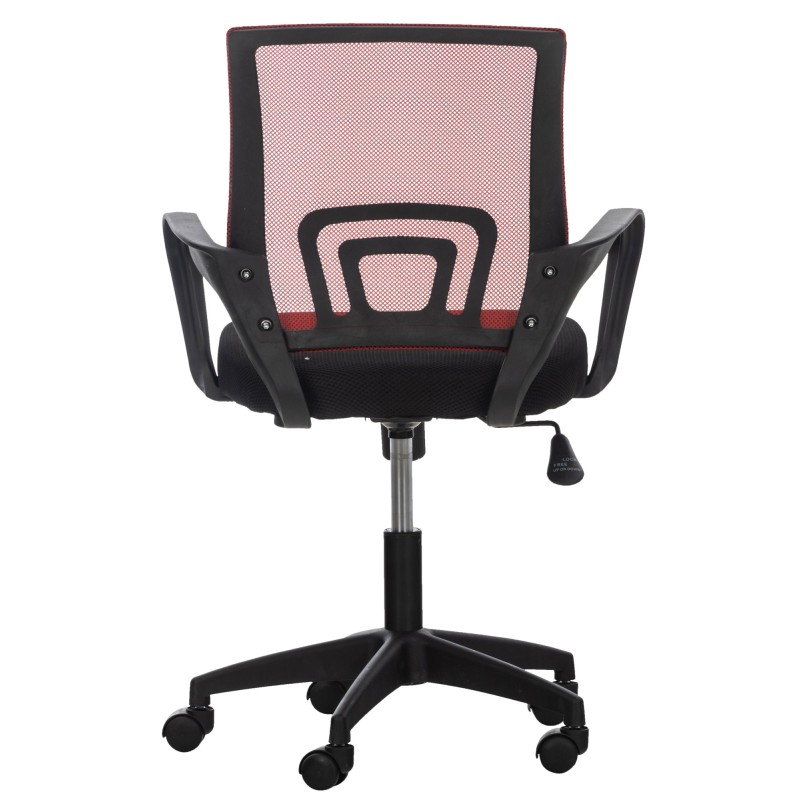 Silla de oficina color rojo castaño