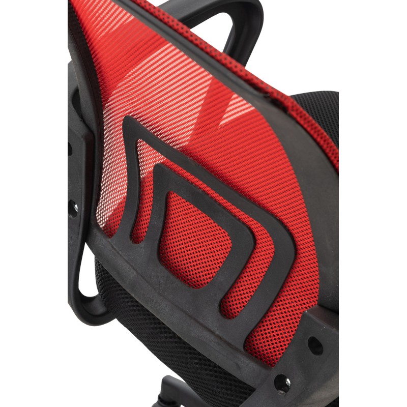 Silla de oficina color rojo castaño