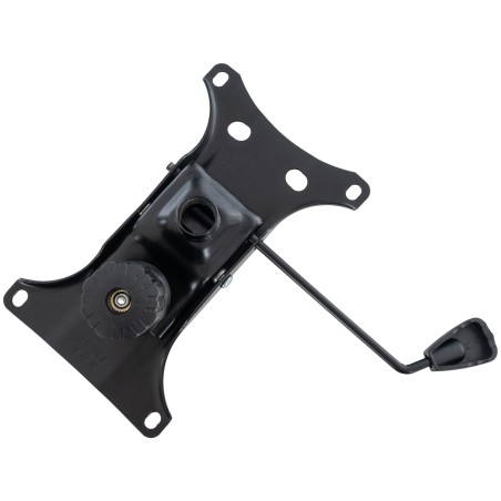 Silla de oficina negra con asiento montado