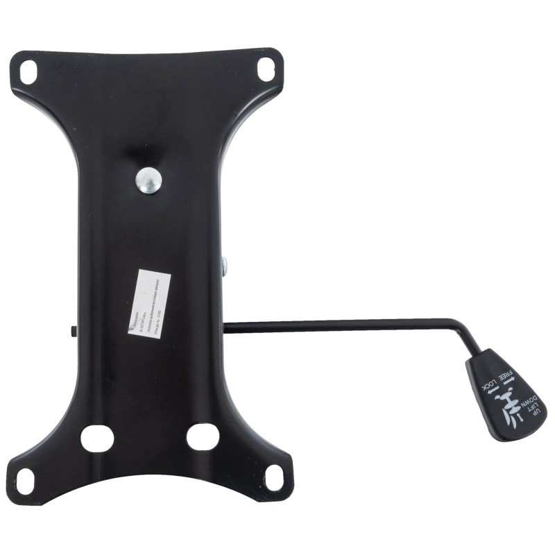 Silla de oficina negra con asiento montado