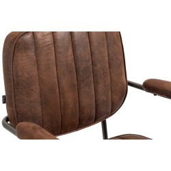 Silla de oficina Natrona color coñac