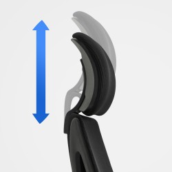 Silla de oficina negra Kanab