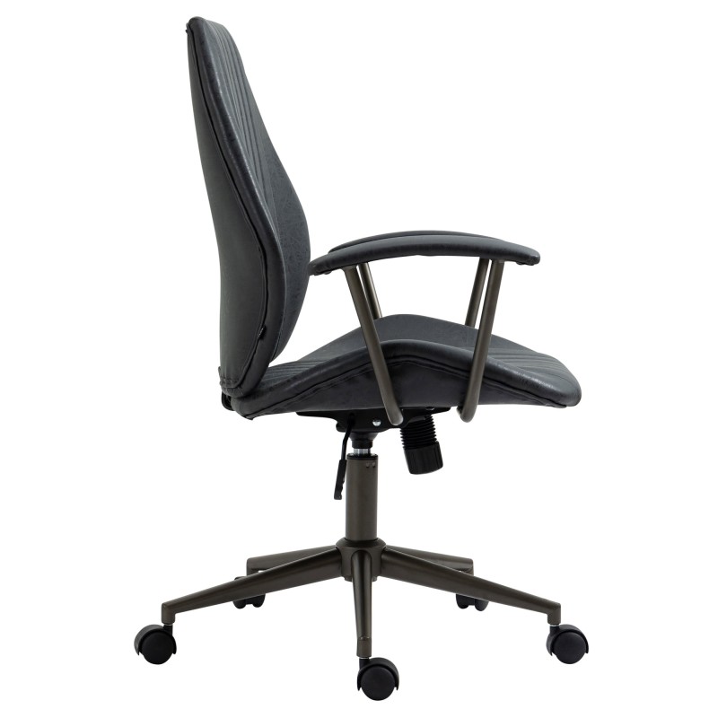 Silla de oficina negra antigua Nampa