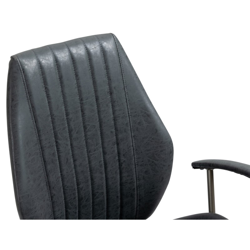 Silla de oficina negra antigua Nampa