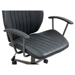 Silla de oficina negra antigua Nampa