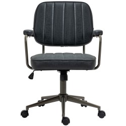 Silla de oficina Natrona antigua negra