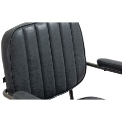 Silla de oficina Natrona antigua negra