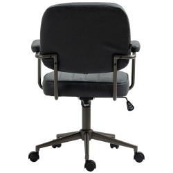 Silla de oficina Natrona antigua negra