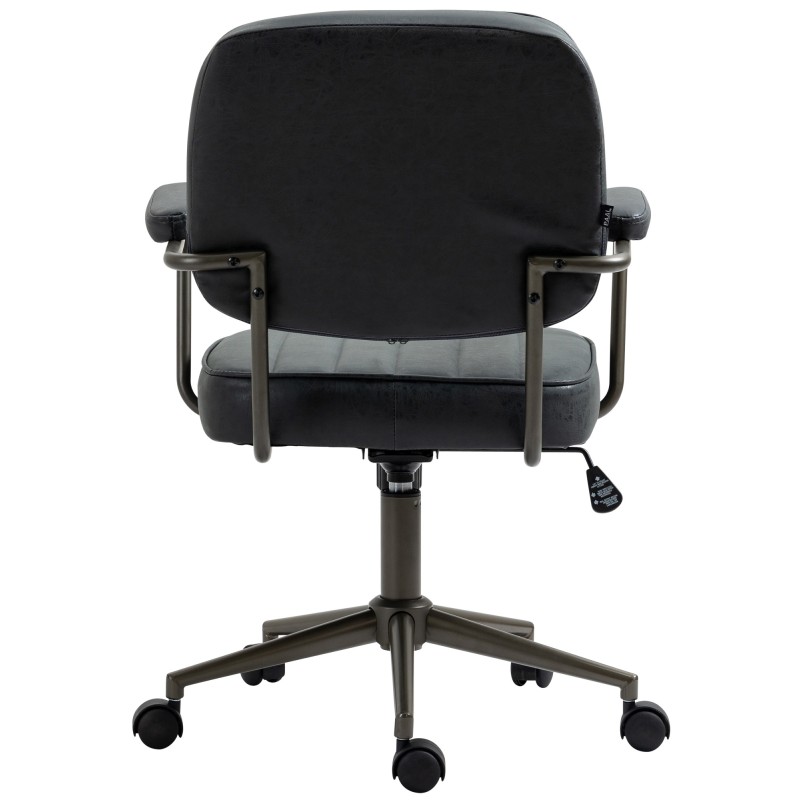 Silla de oficina Natrona antigua negra