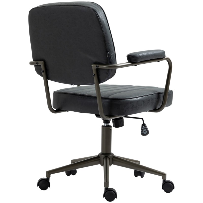 Silla de oficina Natrona antigua negra