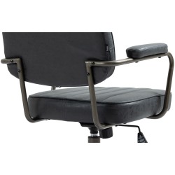 Silla de oficina Natrona antigua negra