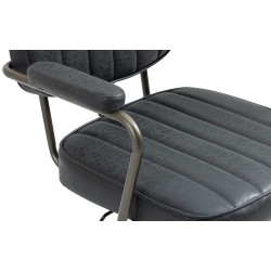 Silla de oficina Natrona antigua negra