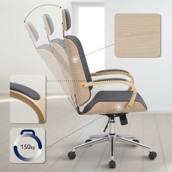 Silla de oficina Dayton Natura/Gris Silla de oficina Dayton Natura/Gris