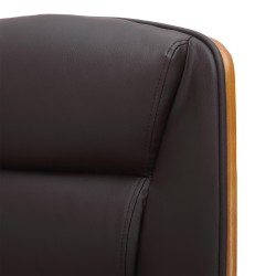 Silla de oficina Yankton nogal/marrón