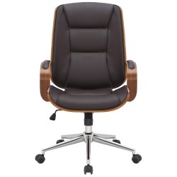 Silla de oficina Yankton nogal/marrón