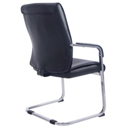 Juego de 2 sillas cantilever negras Anubis XL