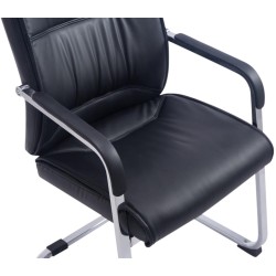 Juego de 2 sillas cantilever negras Anubis XL