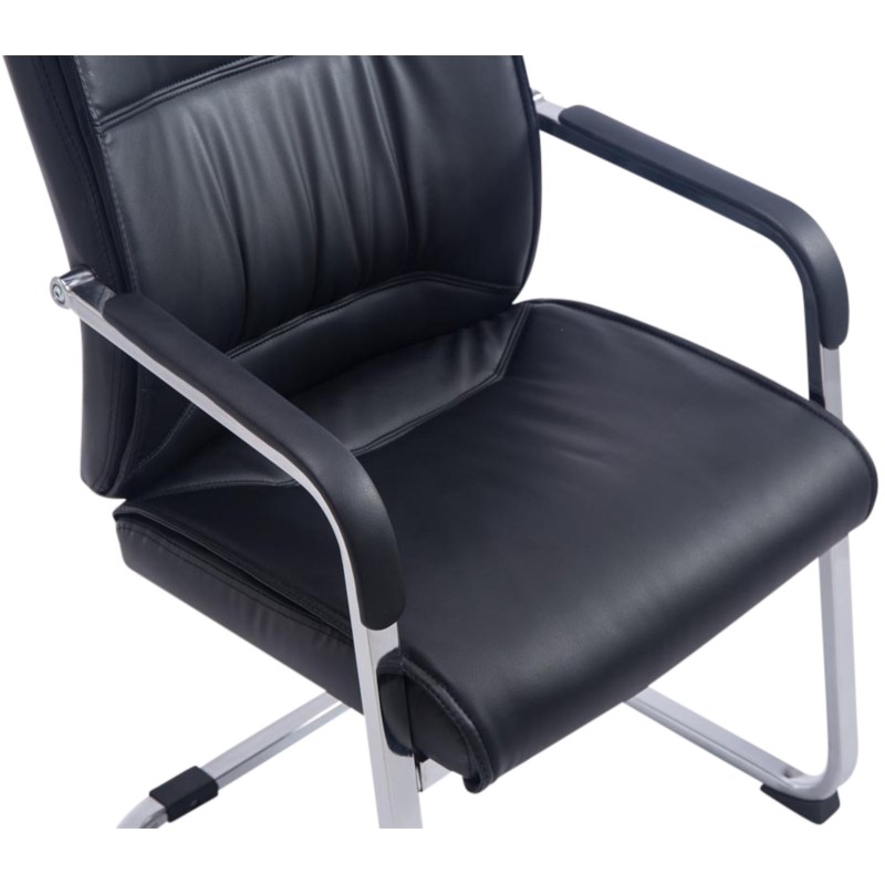 Juego de 2 sillas cantilever negras Anubis XL