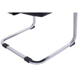 Juego de 2 sillas cantilever negras Anubis XL