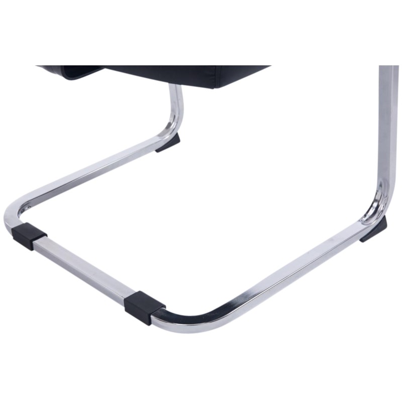 Juego de 2 sillas cantilever negras Anubis XL