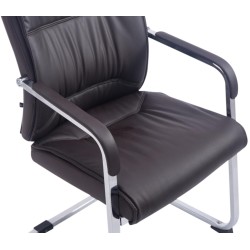 Juego de 2 sillas cantilever Anubis XL en color marrón