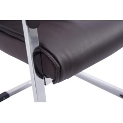 Juego de 2 sillas cantilever Anubis XL en color marrón