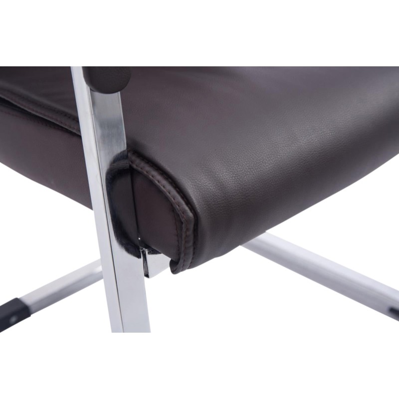 Juego de 2 sillas cantilever Anubis XL en color marrón