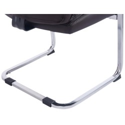 Juego de 2 sillas cantilever Anubis XL en color marrón