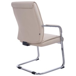 Juego de 2 sillas cantilever Anubis color crema XL