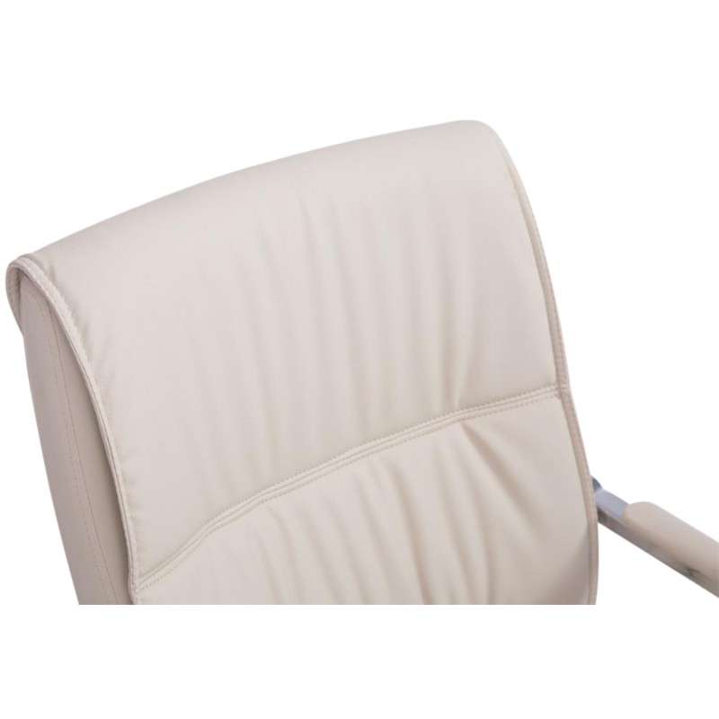 Juego de 2 sillas cantilever Anubis color crema XL