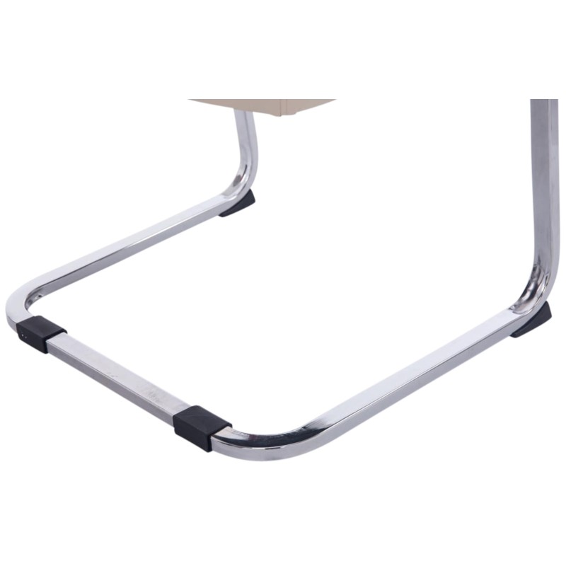 Juego de 2 sillas cantilever Anubis color crema XL