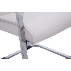 Juego de 2 sillas cantilever blancas Anubis XL