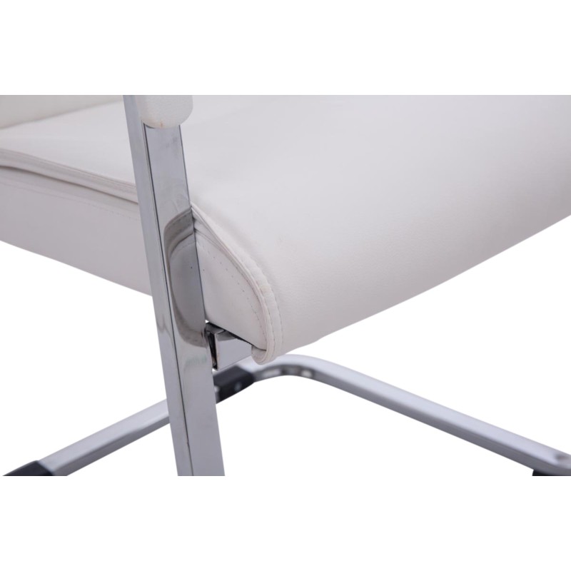 Juego de 2 sillas cantilever blancas Anubis XL