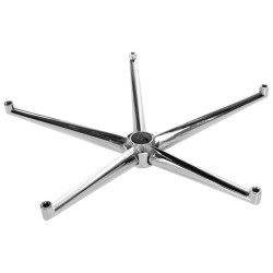 Base cuadrada cromada