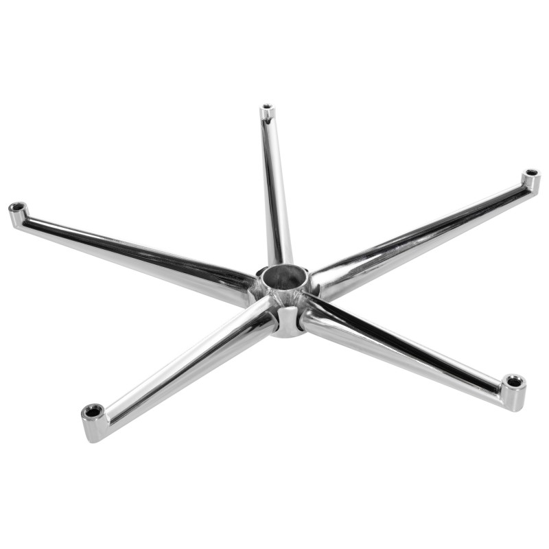 Base cuadrada cromada